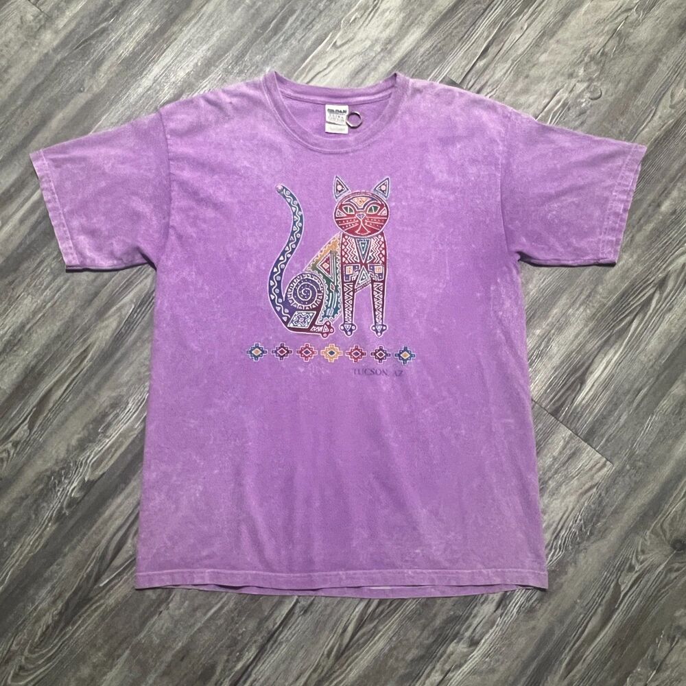 Vintage Tucson AZ Art Gecko Cat Tee